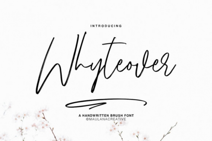 Whyteover font preview