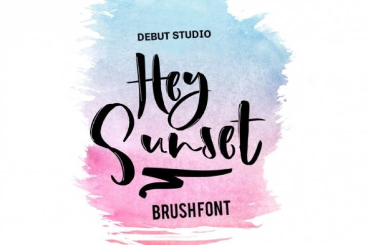 Hey Sunset font preview
