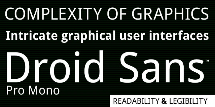 Droid Sans Pro font preview