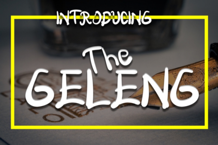 The Geleng font preview