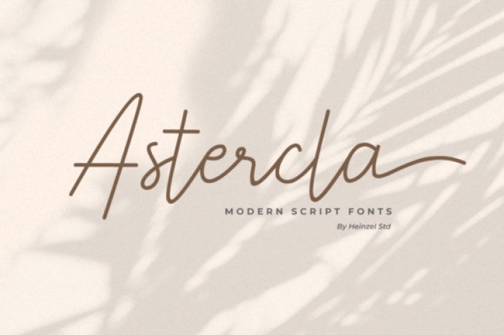 Astercla font preview