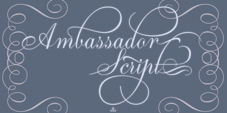 Ambassador Script font preview