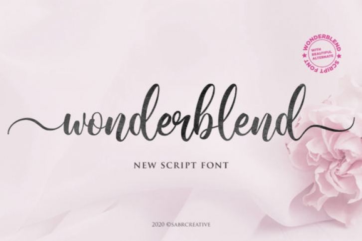 Wonderblend font preview