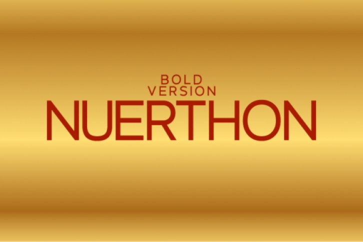 Nuerthon Bold font preview