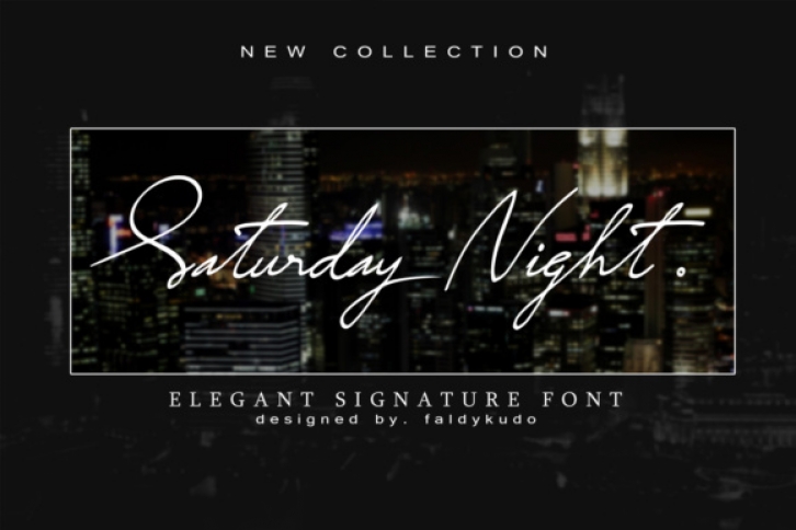 Saturday Night font preview