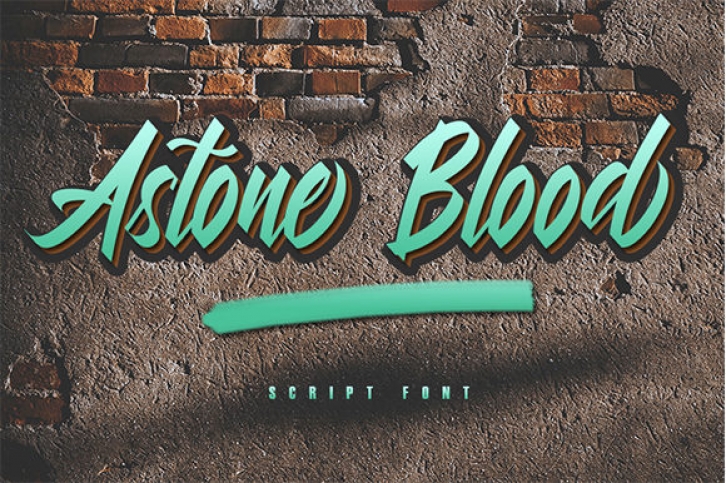 Astone Blood font preview