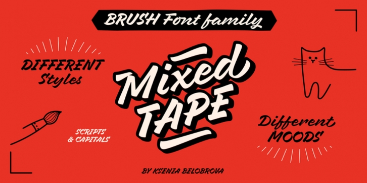 Mixed Tape font preview
