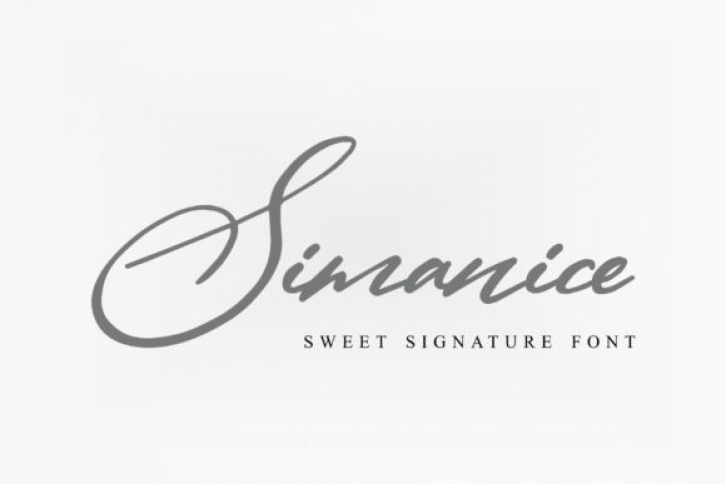 Simanice font preview