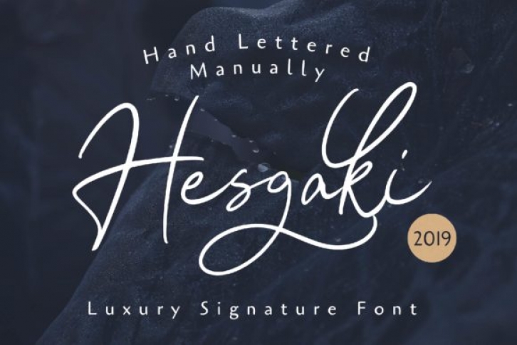 Hesgaki font preview