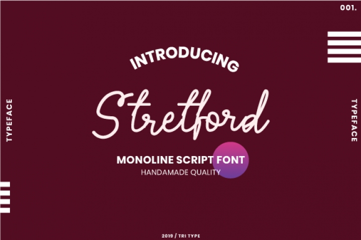 Stretford font preview