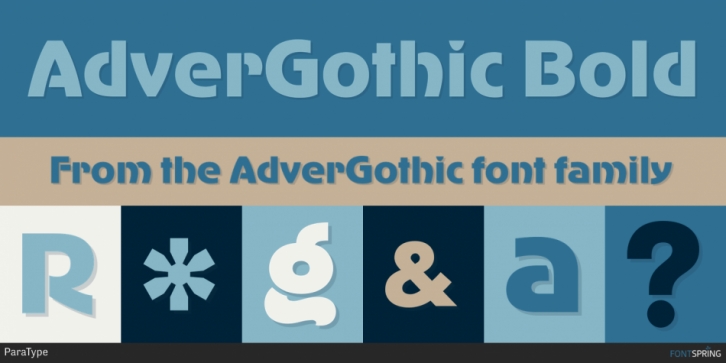 AdverGothic font preview