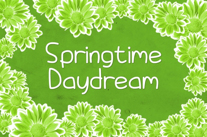 Springtime Daydream font preview