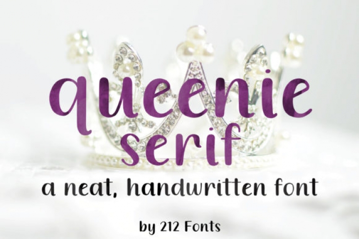 Queenie Serif font preview