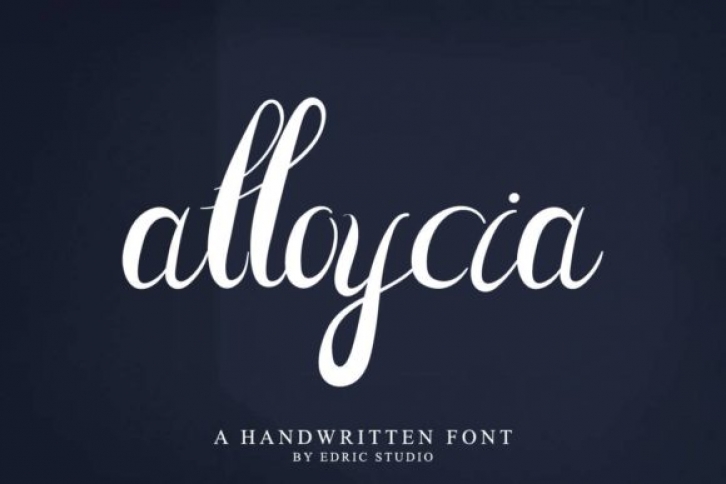 Alloycia font preview