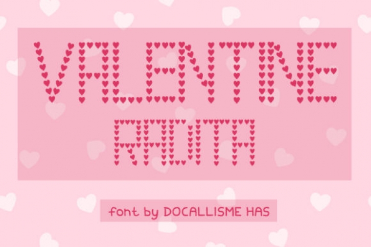 Valentine Radita font preview
