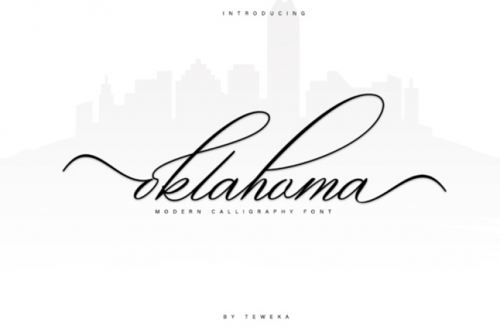 Oklahoma font preview