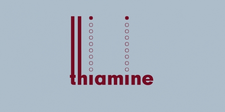 Thiamine font preview