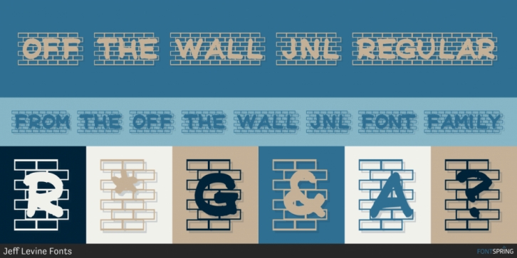 Off the Wall JNL font preview