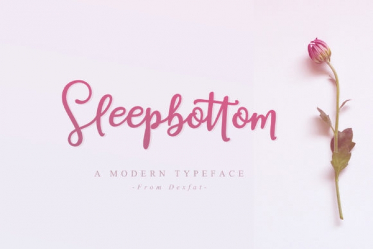 Sleepbottom font preview