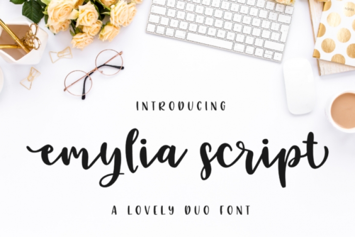 Emylia Script font preview