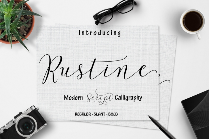 Rustine font preview