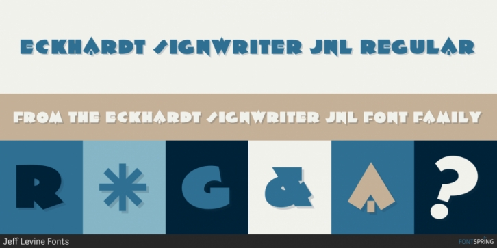 Eckhardt Signwriter JNL font preview
