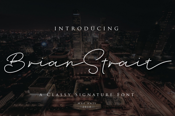 Brian Strait font preview