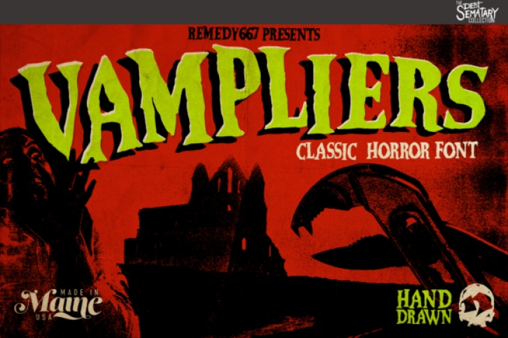 Vampliers font preview