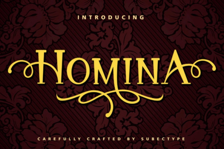 Homina font preview
