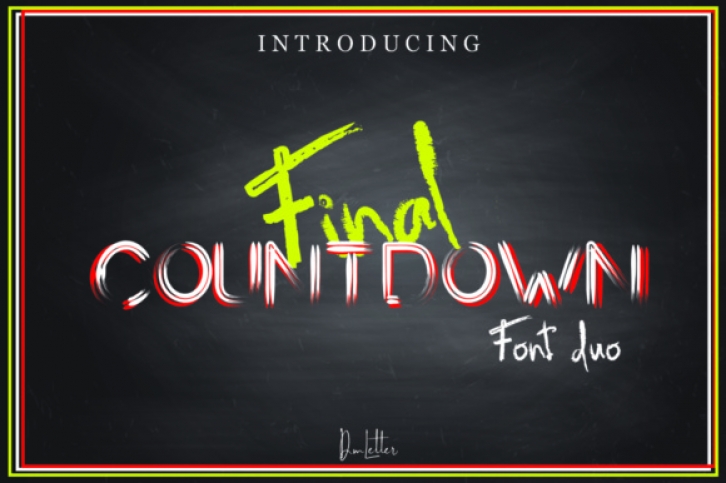 Final Countdown font preview