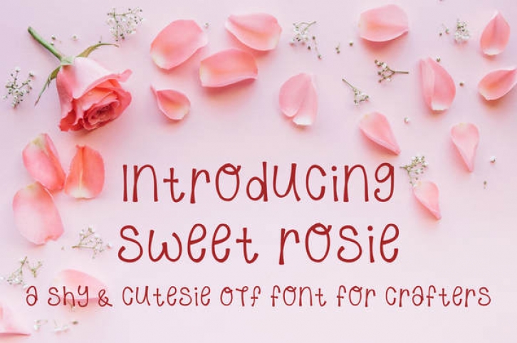 Sweet Rosie font preview