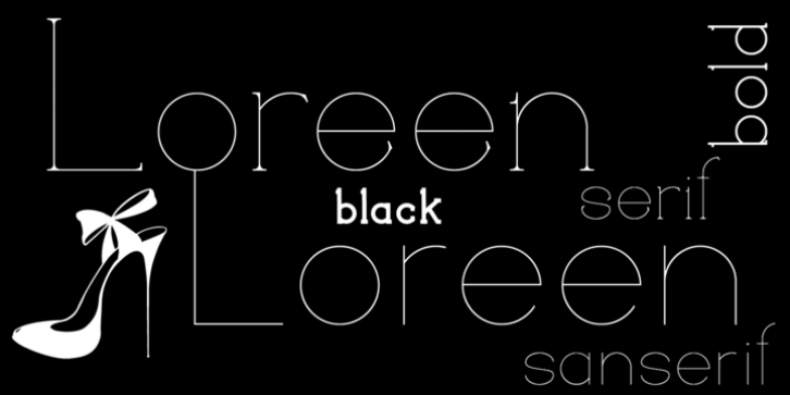 Loreen font preview