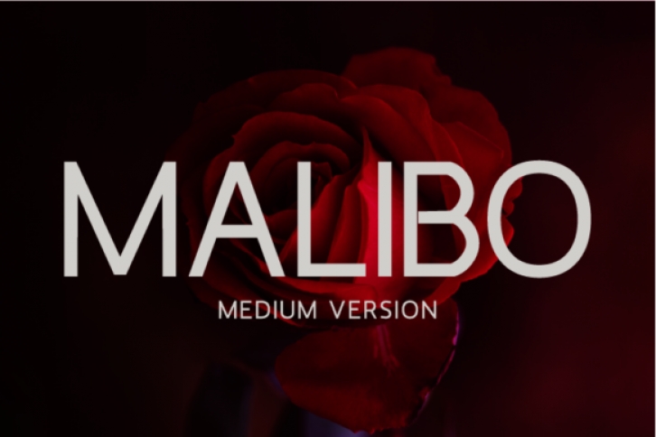 Malibo Medium font preview