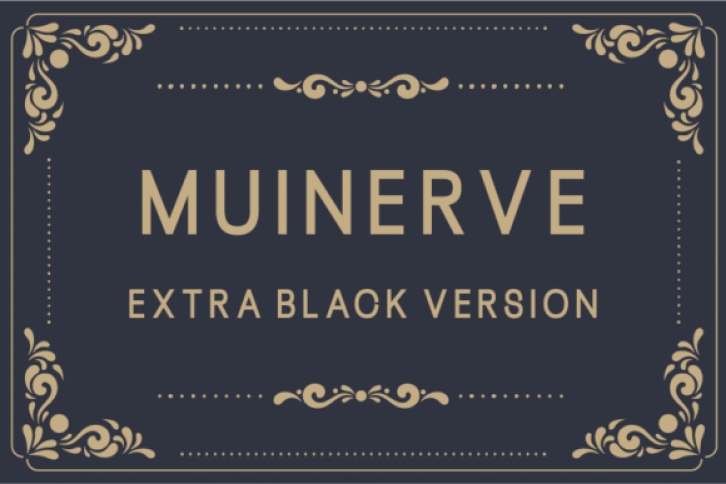 Muinerve Extra Black font preview