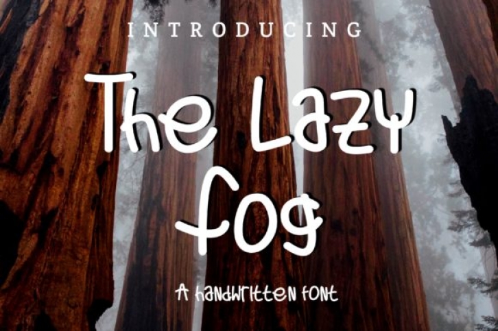 The Lazy Fog font preview