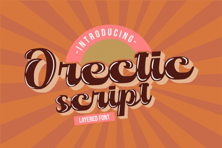 Orectic Script font preview