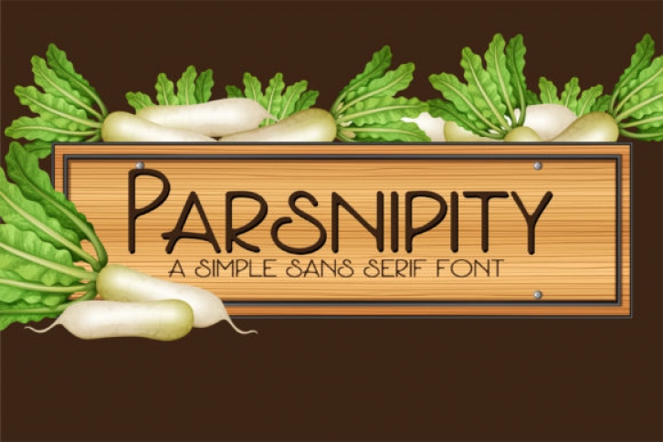 Parsnipity font preview