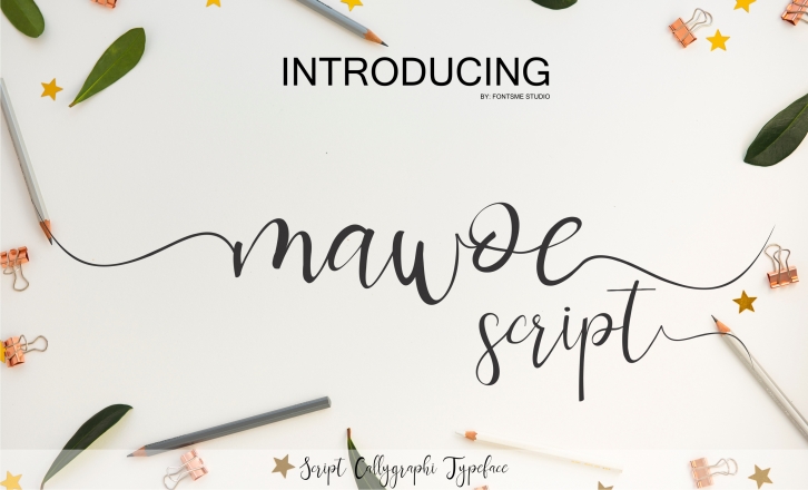 Mawoe Script font preview