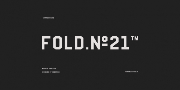 Fold No.21 Mono font preview
