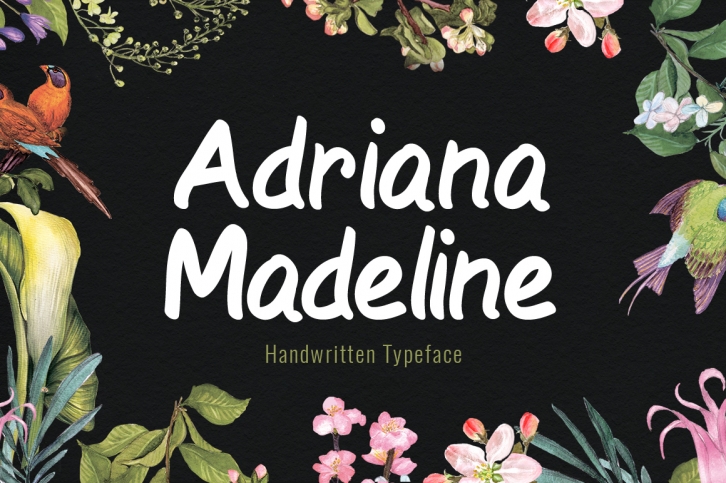 Adriana Madeline font preview