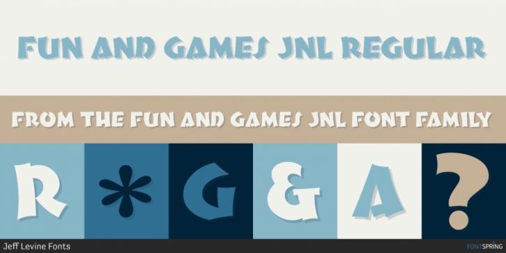 Fun and Games JNL font preview