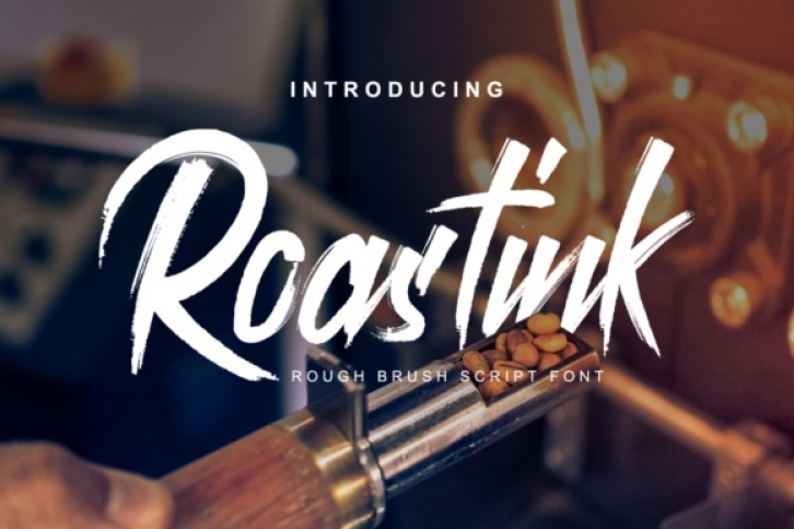 Roastink Script font preview