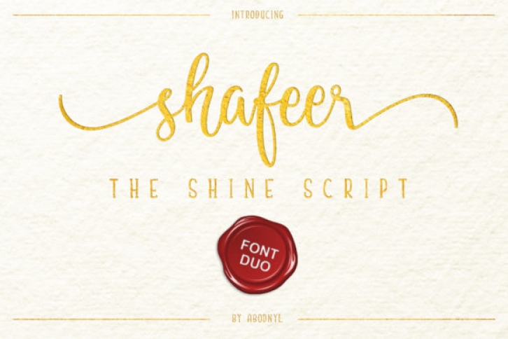 Shafeer Duo font preview