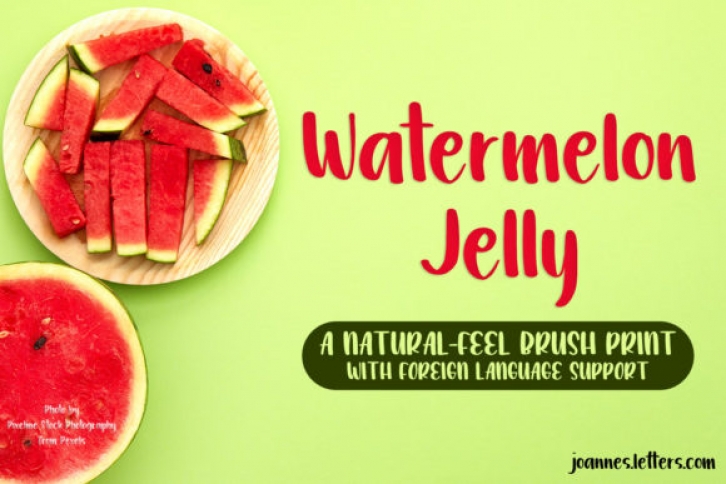 Watermelon Jelly font preview