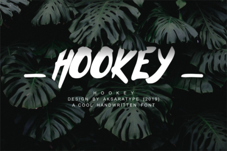 Hookey font preview