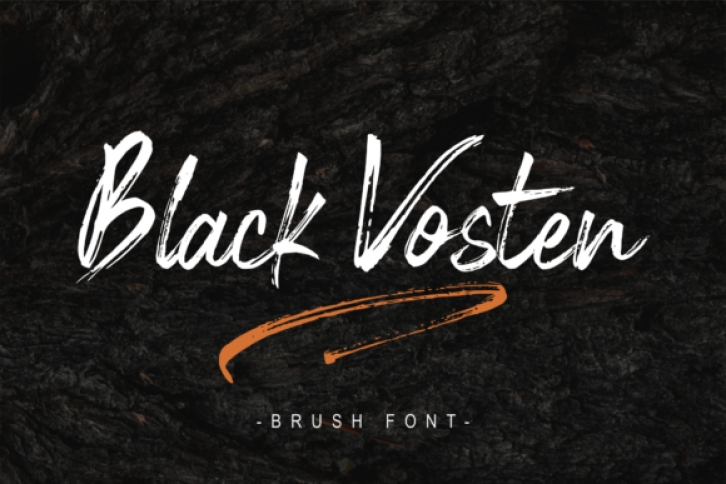 Black Vosten font preview