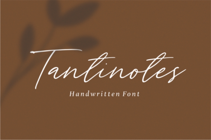 Tantinotes font preview