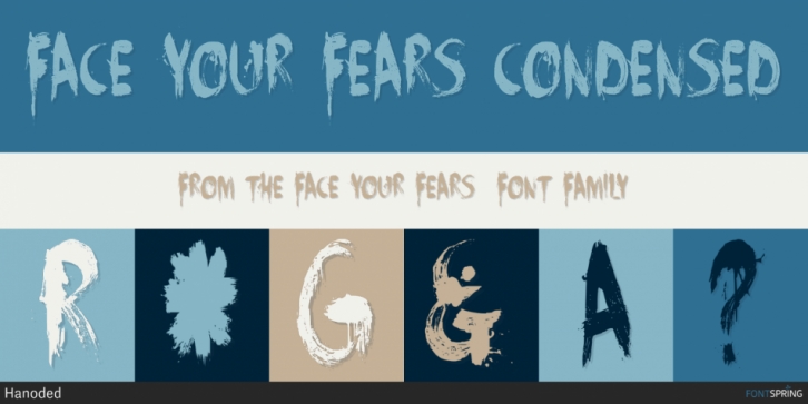 Face Your Fears font preview