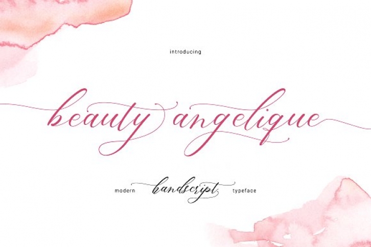 Beauty Angelique font preview