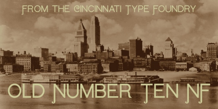 Old Number Ten NF font preview
